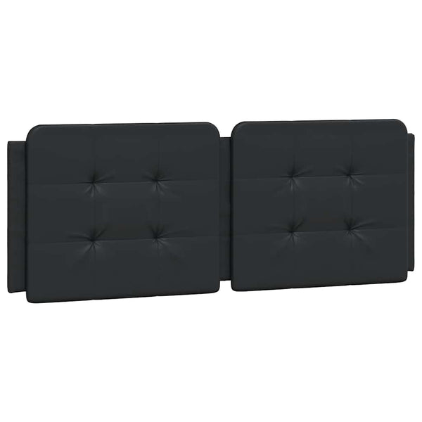 vidaXL Bed Frame without Mattress "Zadar" Black 140x200 cm Faux Leather