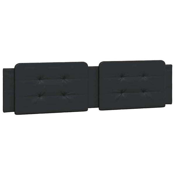 vidaXL Bed Frame without Mattress "Zadar" Black 160x200 cm Faux Leather
