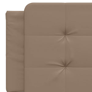 vidaXL Bed Frame without Mattress "Zadar" Cappuccino Brown 160x200 cm Faux Leather