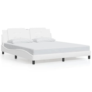 vidaXL Bed Frame without Mattress "Zadar" White 180x200 cm Faux Leather