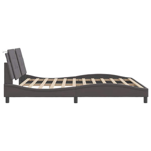 vidaXL Bed Frame without Mattress "Zadar" Grey 180x200 cm Faux Leather