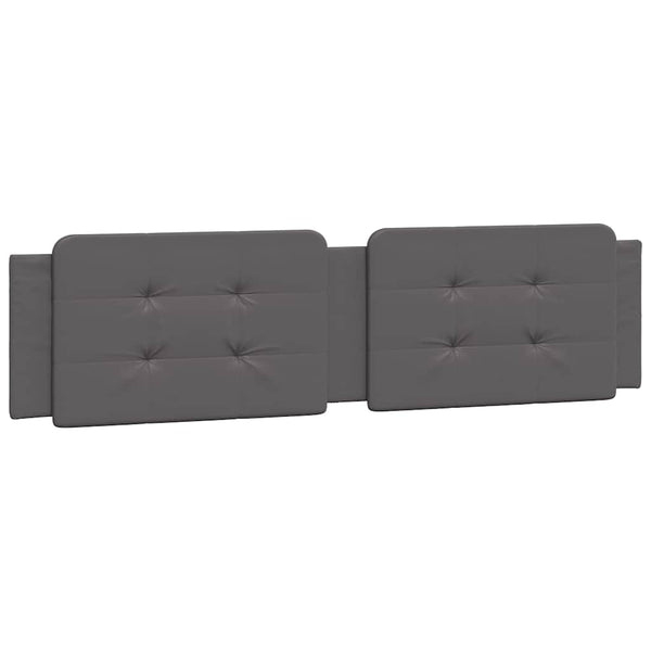 vidaXL Bed Frame without Mattress "Zadar" Grey 200x200 cm Faux Leather