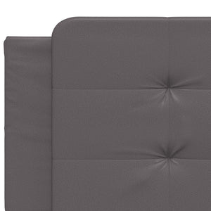 vidaXL Bed Frame without Mattress "Zadar" Grey 200x200 cm Faux Leather