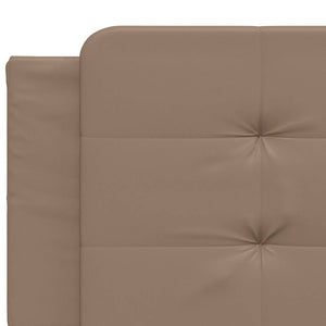vidaXL Bed Frame without Mattress "Zadar" Cappuccino Brown 200x200 cm Faux Leather