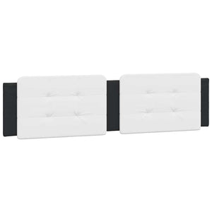 vidaXL Bed Frame without Mattress "Zadar" Black and White 200x200 cm Faux Leather