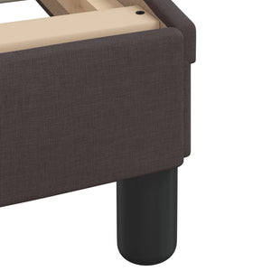 vidaXL Bed with Mattress "Dover" Dark Brown 80x200 cm Fabric