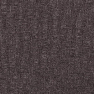 vidaXL Bed with Mattress "Dover" Dark Brown 90x200 cm Fabric