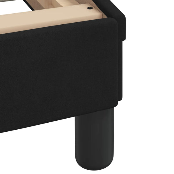 vidaXL Bed with Mattress "Dover" Black 90x200 cm Velvet
