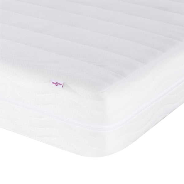 vidaXL Bed with mattress "Dover" Light Grey 100x200 cm Fabric