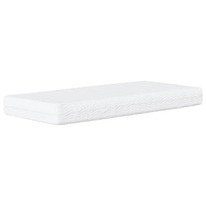vidaXL Bed with Mattress "Dover" Dark Grey 100x200 cm Fabric