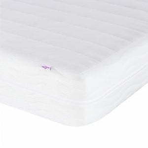 vidaXL Bed with Mattress "Dover" Dark Grey 100x200 cm Fabric