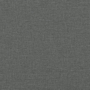 vidaXL Bed with Mattress "Dover" Dark Grey 100x200 cm Fabric
