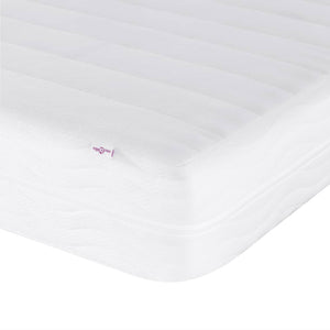 vidaXL Bed with Mattress "Dover" Blue 100x200 cm Fabric