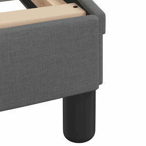 vidaXL Bed with Mattress "Dover" Dark Grey 120x200 cm Fabric