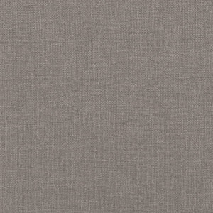 vidaXL Bed with Mattress "Dover" Taupe 140x190 cm Fabric