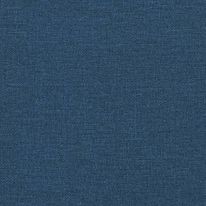 vidaXL Bed with Mattress "Dover" Blue 140x190 cm Fabric