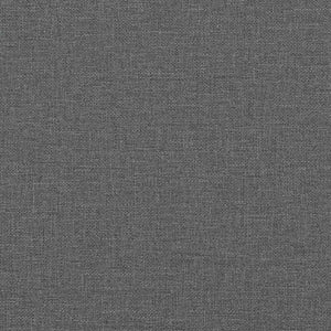 vidaXL Bed with Mattress "Dover" Dark Grey 160x200 cm Fabric