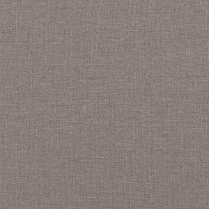 vidaXL Bed with Mattress "Dover" Taupe 160x200 cm Fabric