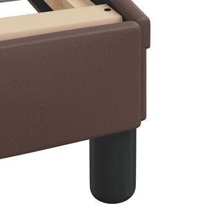 vidaXL Bed with mattress "Dover" Brown 160x200 cm Faux Leather