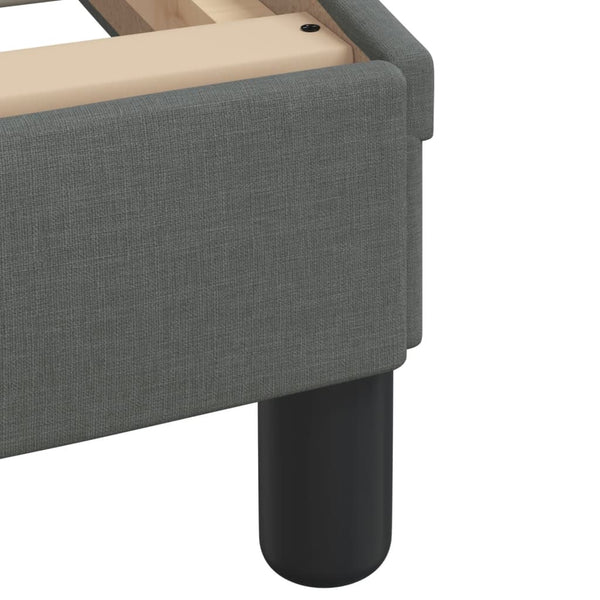 vidaXL Bed with Mattress "Dover" Dark Grey 180x200 cm Fabric