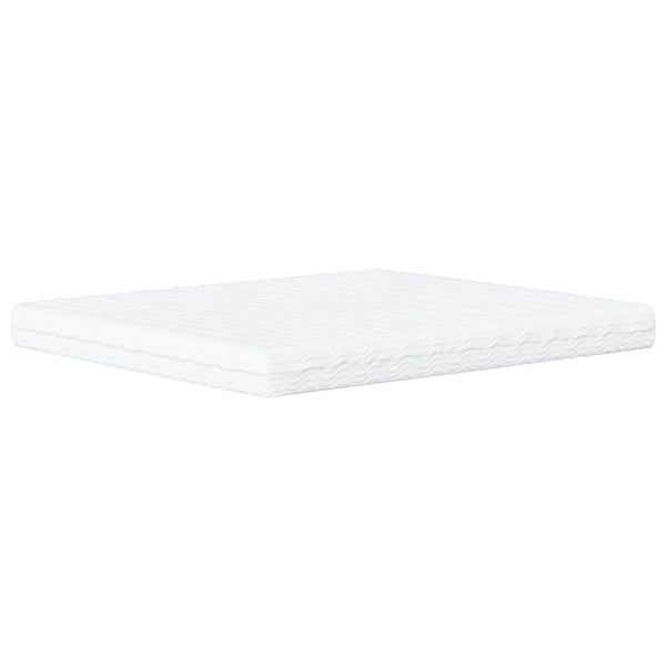 vidaXL Bed with Mattress "Dover" Black 180x200 cm Faux Leather