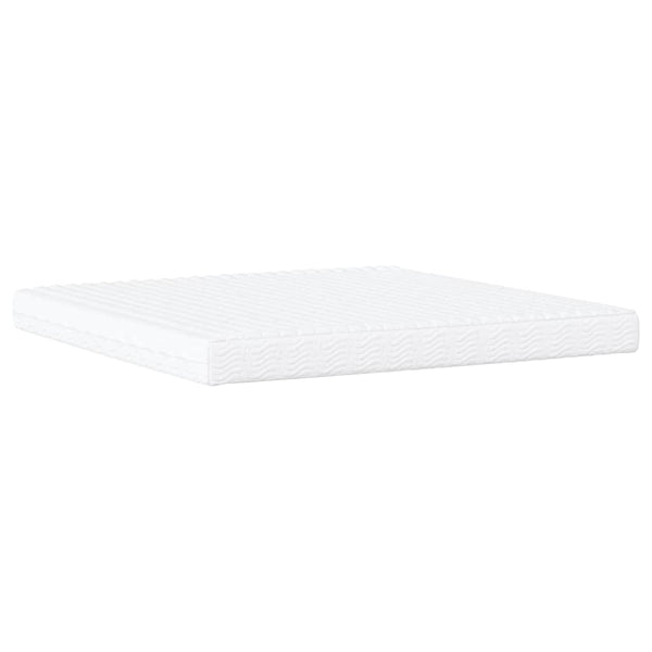 vidaXL Bed with Mattress "Dover" Blue 200x200 cm Fabric
