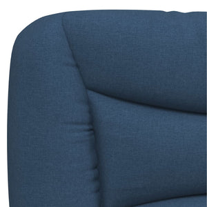 vidaXL Bed with Mattress "Hvar" Blue 80x200 cm Fabric