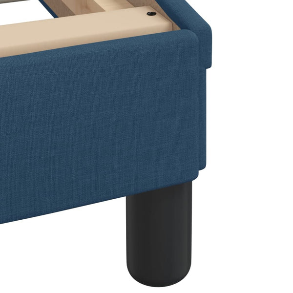vidaXL Bed with Mattress "Hvar" Blue 80x200 cm Fabric