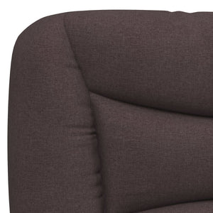 vidaXL Bed with Mattress "Hvar" Dark Brown 90x190 cm Fabric