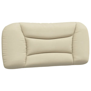 vidaXL Bed with Mattress "Hvar" Cream 90x190 cm Fabric