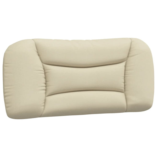 vidaXL Bed with Mattress "Hvar" Cream 90x190 cm Fabric