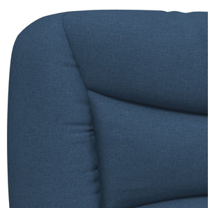 vidaXL Bed with Mattress "Hvar" Blue 90x190 cm Fabric