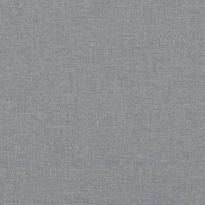 vidaXL Bed with Mattress "Hvar" Light Gray 90x200 cm Fabric