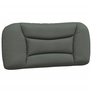 vidaXL Bed with Mattress "Hvar" Dark Grey 90x200 cm Fabric
