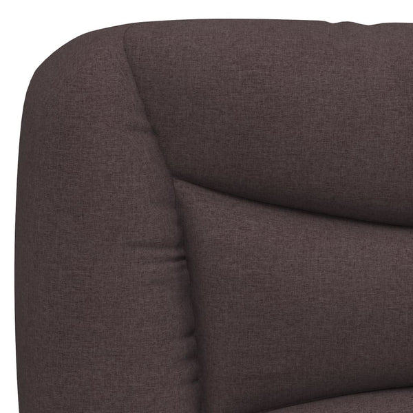 vidaXL Bed with mattress "Hvar" Dark Brown 90x200 cm Fabric