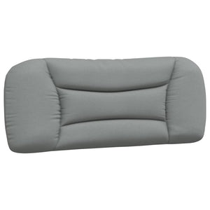 vidaXL Bed with Mattress "Hvar" Light Gray 100x200 cm Fabric