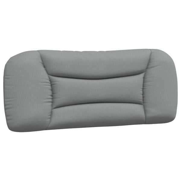 vidaXL Bed with Mattress "Hvar" Light Gray 100x200 cm Fabric