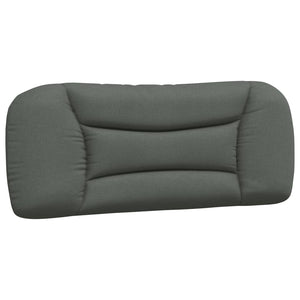 vidaXL Bed with Mattress "Hvar" Dark Grey 100x200 cm Fabric