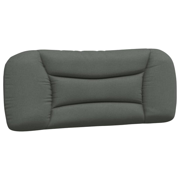 vidaXL Bed with Mattress "Hvar" Dark Grey 100x200 cm Fabric