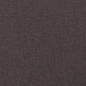vidaXL Bed with Mattress "Hvar" Dark Brown 100x200 cm Fabric