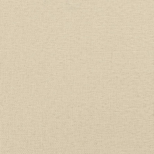 vidaXL Bed with Mattress "Hvar" Cream 100x200 cm Fabric