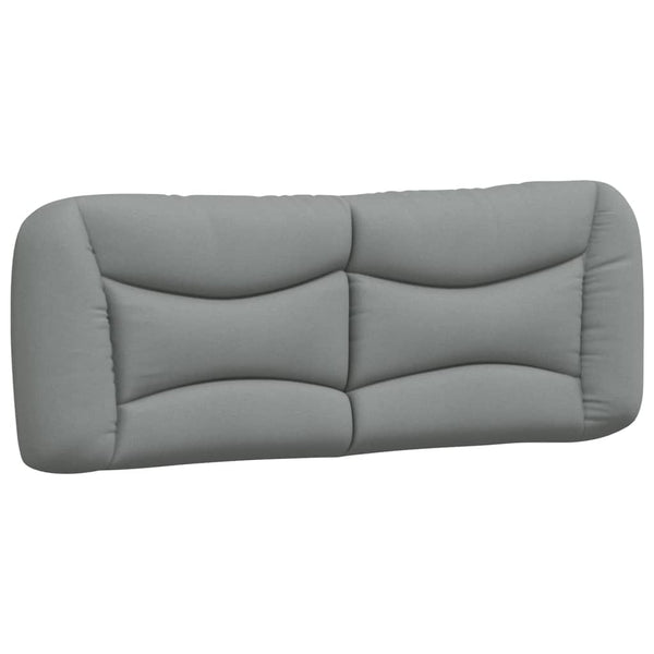 vidaXL Bed with mattress "Hvar" Light grey 120x200 cm Fabric