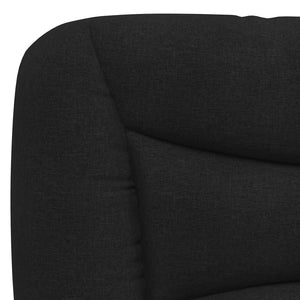 vidaXL "Hvar" Bed with Mattress Black 120x200 cm Fabric