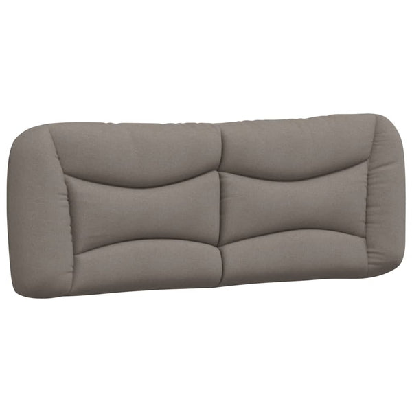 vidaXL Bed with Mattress "Hvar" Taupe 120x200 cm Fabric