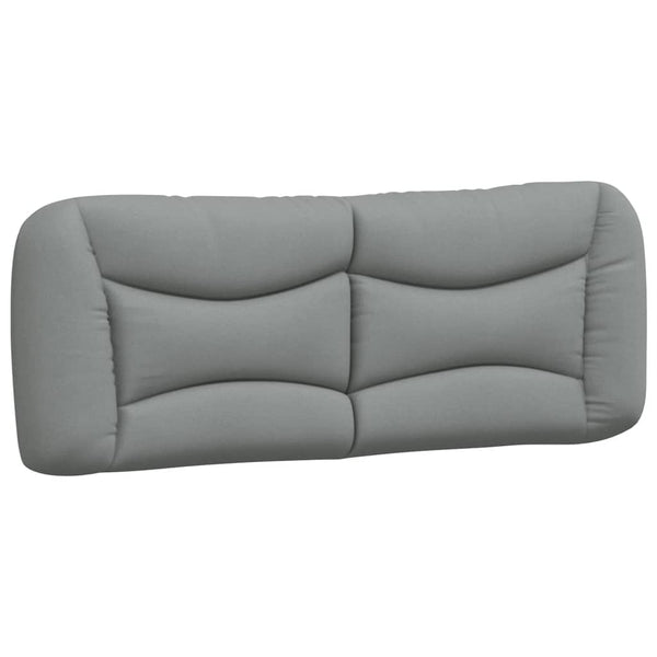 vidaXL Bed with mattress "Hvar" Light gray 140x190 cm Fabric