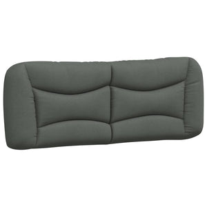 vidaXL Bed with mattress "Hvar" Dark grey 140x190 cm Fabric