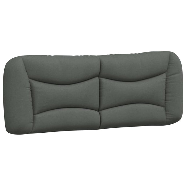 vidaXL Bed with mattress "Hvar" Dark grey 140x190 cm Fabric