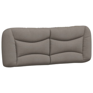 vidaXL Bed with Mattress "Hvar" Taupe 140x200 cm Fabric