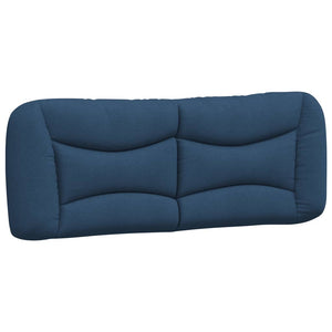 vidaXL Bed with Mattress "Hvar" Blue 140x200 cm Fabric