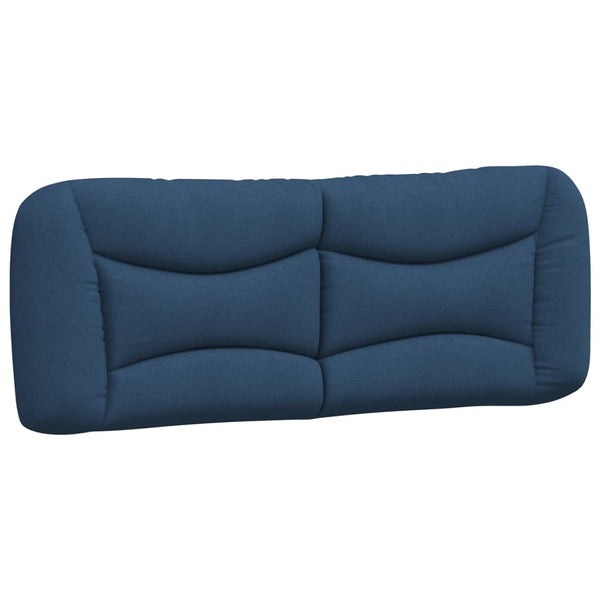 vidaXL Bed with Mattress "Hvar" Blue 140x200 cm Fabric